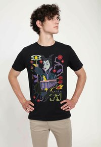 Henry Tiger SLEEPING BEAUTY DUAL MALEFICIENT UNISEX - Camiseta estampada - black