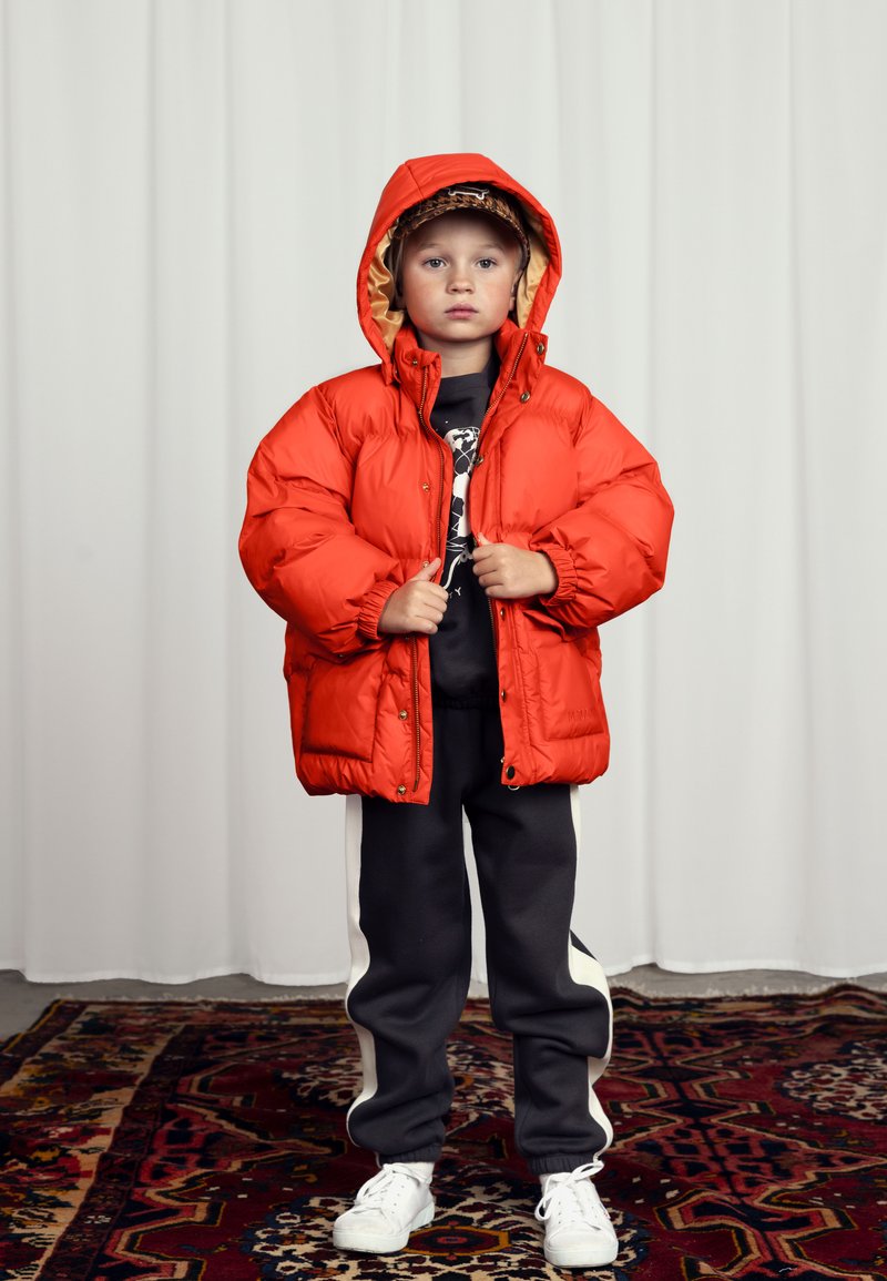 Mini Rodini HEAVY HOODED PUFFER JACKET UNISEX - Chaqueta de invierno - orange