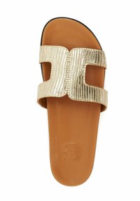 Dune London LOUPA - Muiltjes - gold rept print leather