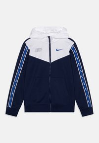 Nike Sportswear REPEAT - Tröja med dragkedja - midnight navy/white/(game royal)