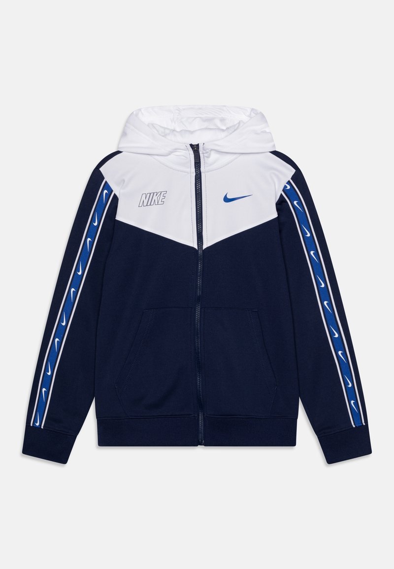 Nike Sportswear REPEAT - Zip-up sweatshirt - midnight navy/white/(game royal)