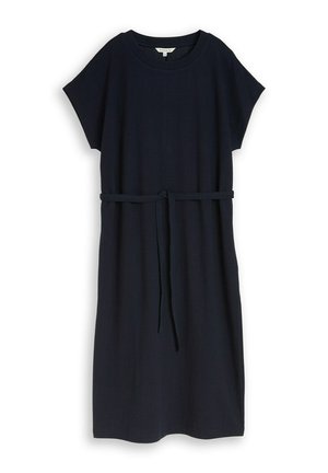 TOM TAILOR, TOM TAILOR KLEIDER & JUMPSUITS LOOSE FIT MIDI-KLEID - Jerseykleid - sky captain blue