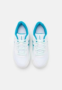 ASICS GEL DEDICATE 8 UNISEX - Tenisice za sve terene - white/teal blue