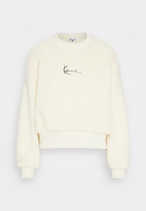 Karl Kani, SIGNATURE CREW - Fleecetrøjer - off white