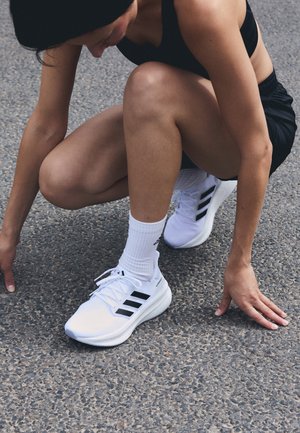 ULTRABOOST 5 - Road running shoes - white/black/halsils