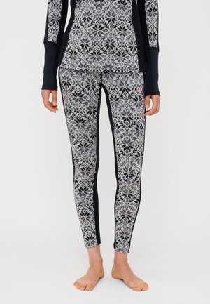 ANNA HIGH WAIST PANTS - Spodky - black