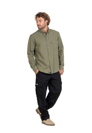 RIPSTOP - Cargo trousers - deep black