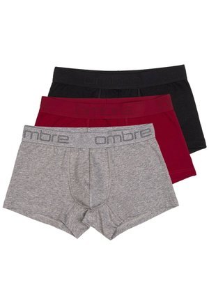 3 PIECES - Boxers - grey red black