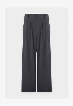 YOURTURN, ADAPTIVE EXTREME WIDE LEG TROUSERS - Stoffhose - dark grey melange