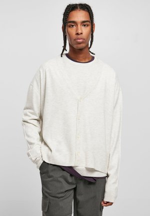 Urban Classics MIX BOXY - Chaqueta de punto - lightgrey