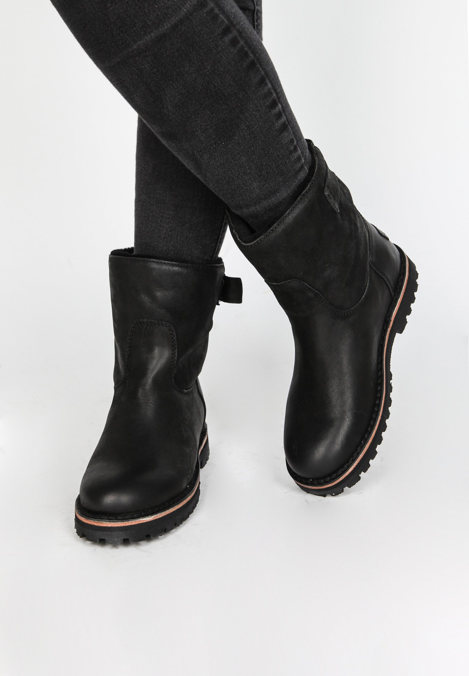 Shabbies Amsterdam BUCKLE BOOT - Korte laarzen - black/Zwart - Zalando.nl