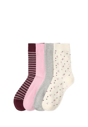 Lindex, 4 PACK - Strømper - light beige