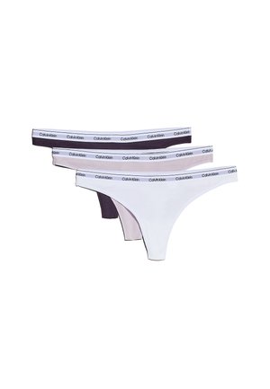 THONG MODERN LOGO 3 PACK  - Tango nohavičky - nightshade lilac sugar white