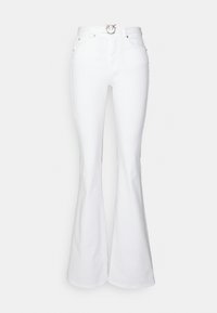Pinko FLORA FLARE BULL COMFORT - Vaqueros bootcut - bianco brill