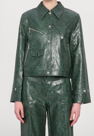 Chaqueta de cuero sintético - green