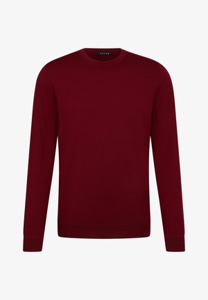 FALKE BASIC NEW MERINO - Strickpullover - wine