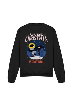 Cotton Soul, MERRY LITTLE BATMAN SAVING CHRISTMAS - Sweatshirt - black