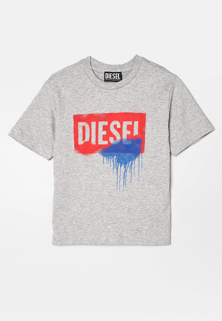 Diesel T-shirt print grijs