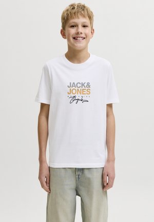 Jack & Jones Junior JORCANGGU TEE CREW NECK 2 PACK - Μπλουζάκι με στάμπα - arabian spice/bright white