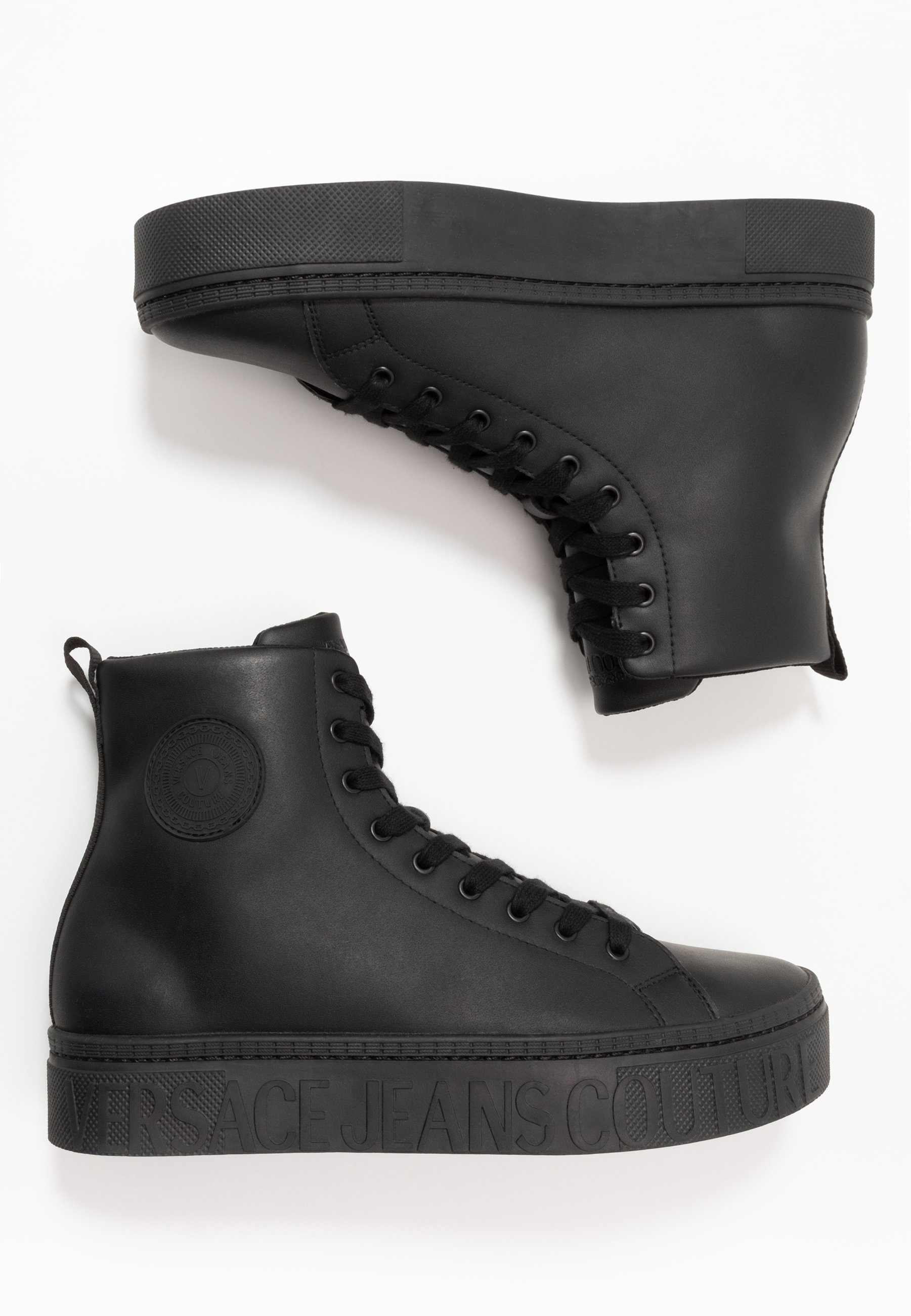 Versace Jeans Couture Sneakers hoog - nero/Zwart - Zalando.nl