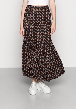 LADIES WOVEN SKIRT - Maxi skirt - comanches black