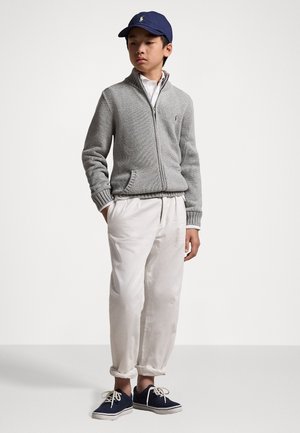 COTTON FULL ZIP JUMPER - Chaqueta de punto - andover heather