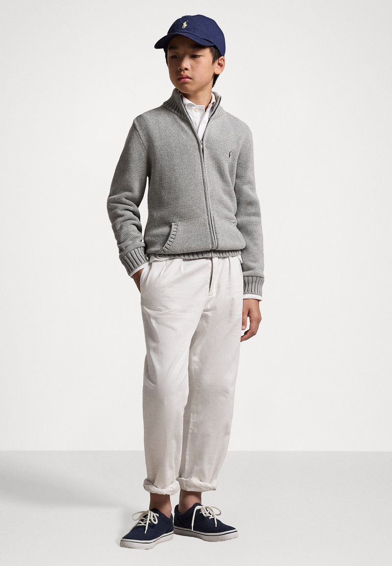 Polo Ralph Lauren COTTON FULL ZIP JUMPER - Strickjacke - andover heather
