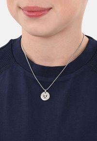 s.Oliver SMILEY FACE REVERSIBLE - Collana - silberfarben