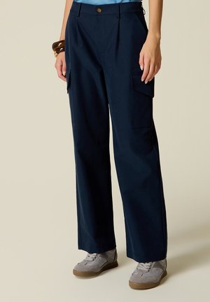 Oltre PANTALONI CARGO - Cargohose - blu