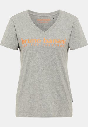 T-shirt med print - grau   melange