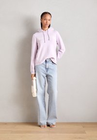 Marc O'Polo LONG SLEEVE HOODED LOGO PRINT - Felpa - faded lilac
