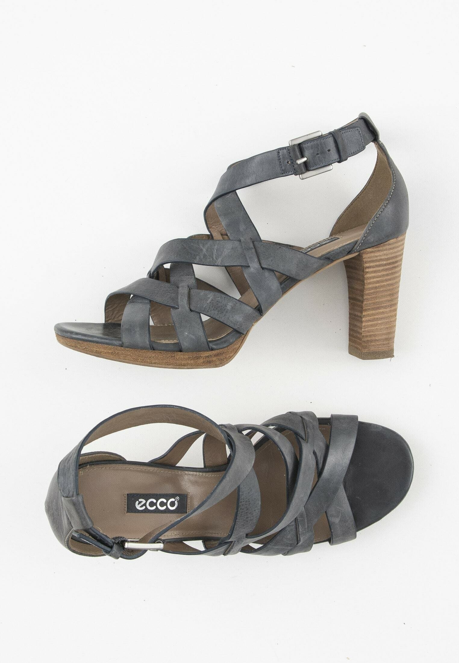 ECCO Sandalen met hoge hak - blue/blauw - (Pre-owned) - Zalando.nl