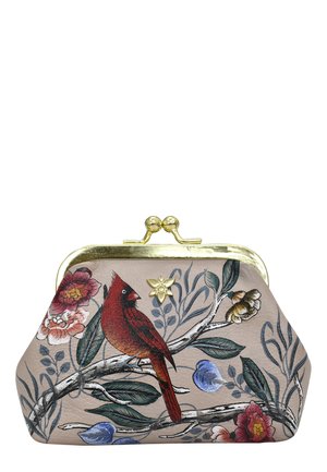 HANDPAINTED  - Clutch - cardinal family