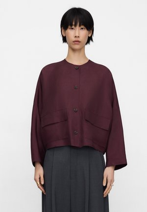 CREW COLLAR - Blouse - aubergine