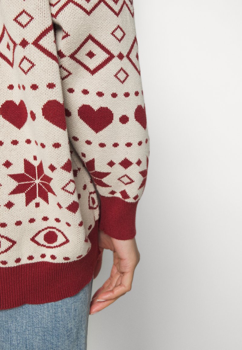 Damen Strickjacken | Monki Strickpullover red dark/rot - OI07854 Damen Strickjacken | Monki Strickpullover red dark/rot - OI07854
