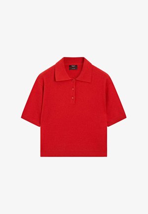 Massimo Dutti, T-shirt basic - red