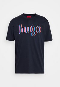 HUGO Triko s potiskem - dark blue