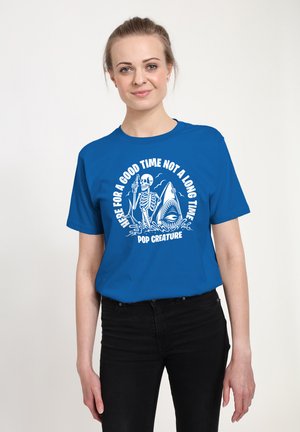 Henry Tiger, POP CREATURE GOOD TIMES - T-shirts print - bright blue