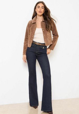 PETITE FIT - GLAM FLARE - Jeans bootcut - dark blue wash