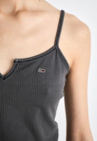 Tommy Jeans NECKLINE - Top - black