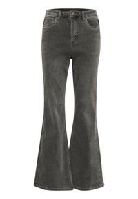 Kaffe KASINEM - Flared-farkut - medium grey denim