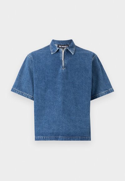 Sunnei SHORT SLEEVE UNISEX - Pikeepaita - light washed denim