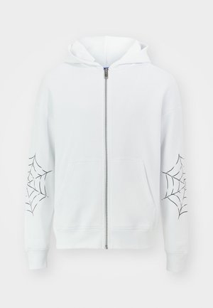 Jack & Jones JORWEB ZIP HOOD UNISEX - Sweatjakke - bright white
