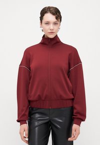ONLY Tall ONLMILA ZIP LOOSE - Sweatjakke - cabernet/cloud dancer