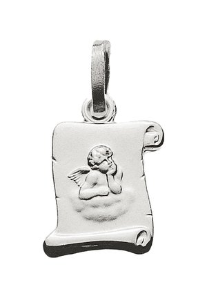 MUAU Schmuck ENGEL ANHÄNGER SCHRIFTROLLE, 16X10MM - Ciondolo - weissgold