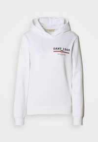 GRAPHIC HOODIE - Džemperis su gobtuvu - white