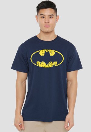 Cotton Soul, BATMAN CLASSIC LOGO DISTRESSED - T-Shirt print - dark blue