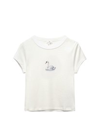 SWAN GRAPHIC - Triko s potiskem - white