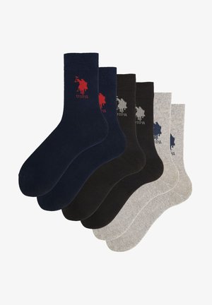 U.S. Polo Assn. 6 PACK LOGO SOLID - Socken - assortment