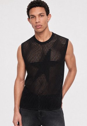 Hollister Co., SWEATER PRIDE TANK - Μπλούζα - black